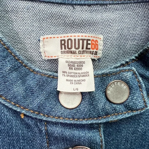 Route 66 NWT Denim Jacket - size Large - Picture 6 of 12